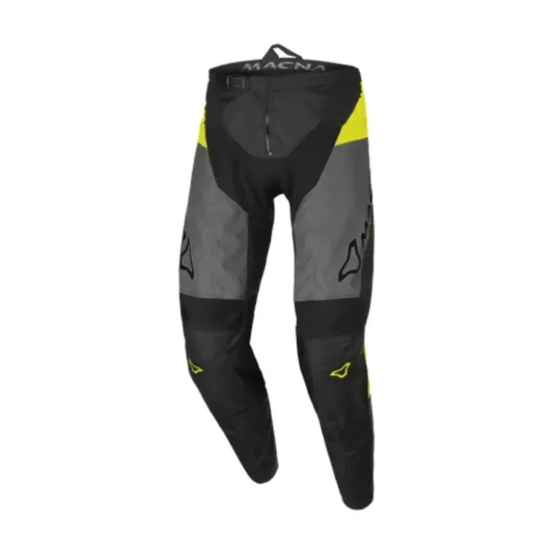 Pantaloni Unisex Fuoristrada Macna Backyard-1 Nero Giallo