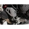 Protezione tallone destra Argento. Triumph Tiger 900/GT/Rally/Pro (19-).