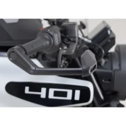Protezioni della leva con deflettore vento Sw-Motech Nero. Husqvarna Svartpilen/Vitpilen 401 (23-).