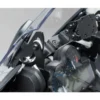 Rinforzo rigido per parabrezza Nero. BMW R 1200 GS (12-), R 1250 GS (18-).