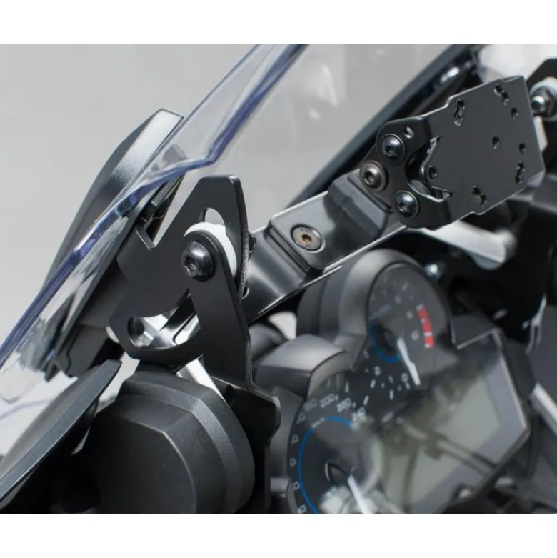 Rinforzo rigido per parabrezza Nero. BMW R 1200 GS (12-), R 1250 GS (18-).