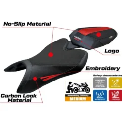 Rivestimento sella compatibile - Aprilia Tuono 457 2025 - mod Vignesh Ultragrip