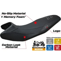 Rivestimento sella compatibile - BMW F 900 GS 2024-2025 - mod Nemo Ultragrip