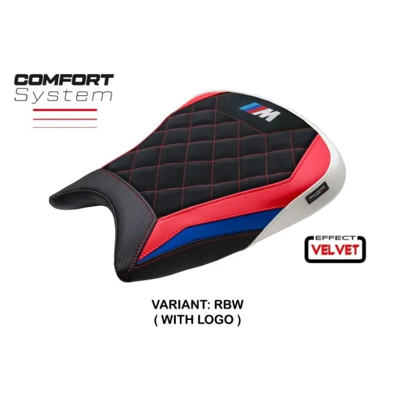 Rivestimento sella compatibile - BMW M 1000 RR 2023-2025 - mod Melk Velvet Comfort System