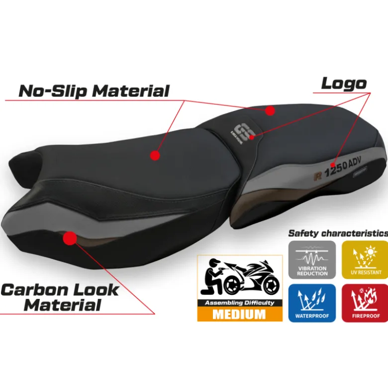 Rivestimento sella compatibile - BMW R 1250 GS Adventure 2019 - 2024 - heating Comfort System