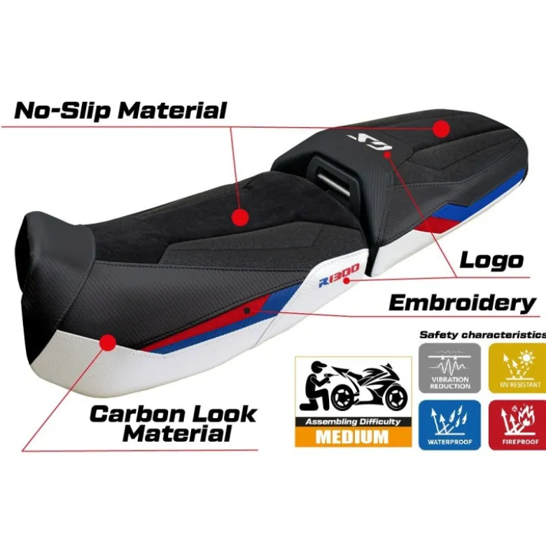 Rivestimento sella compatibile - BMW R 1300 GS Adventure 2024-2025 - mod Ulma Ultragrip