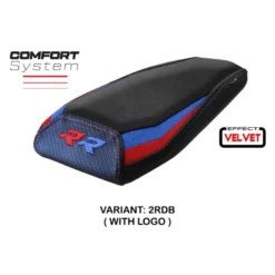 Rivestimento sella passeggero compatibile BMW M 1000 RR (22-24) modello Dresda Velvet Comfort System