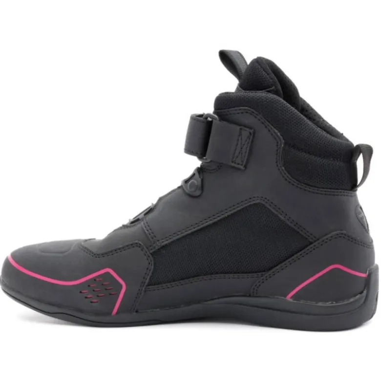 Scarpe Moto Donna Rebelhorn Spark II Nero Rosa
