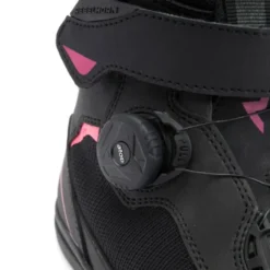 Scarpe Moto Donna Rebelhorn Spark II Nero Rosa