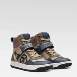 Scarpe Moto Donna XPD Moto Pro Lady Verde Scuro Beige