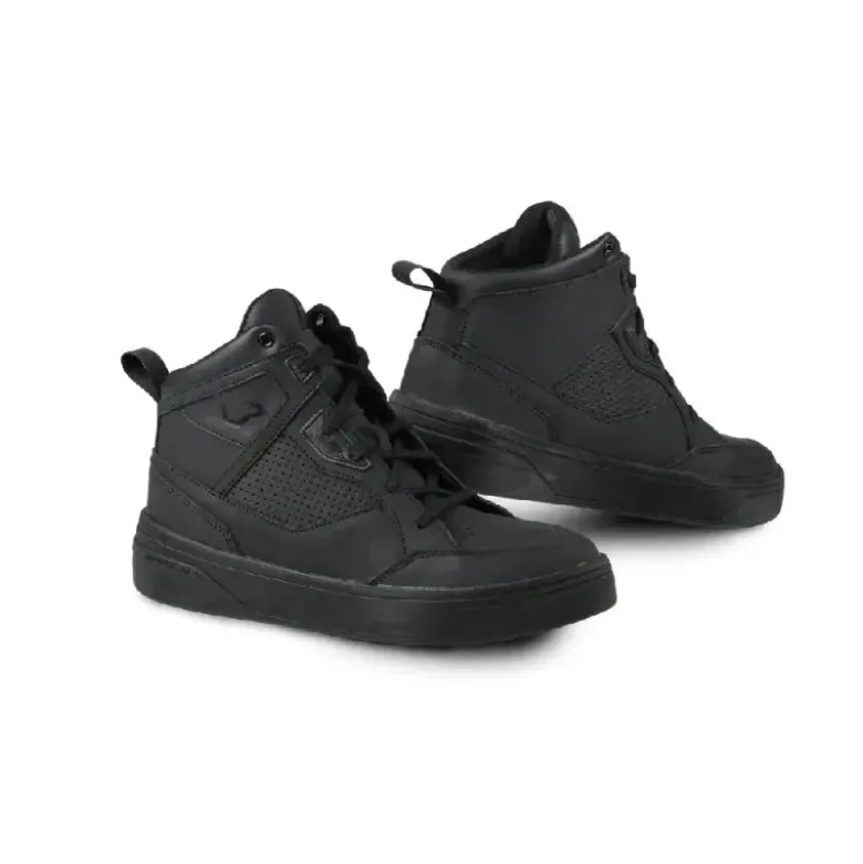 Scarpe Moto Impermeabili In Pelle Macna Citeon WP Nero