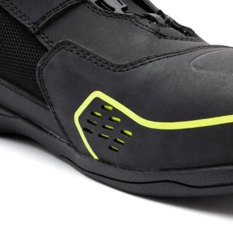 Scarpe Moto Rebelhorn Spark II Nero Giallo Fluo