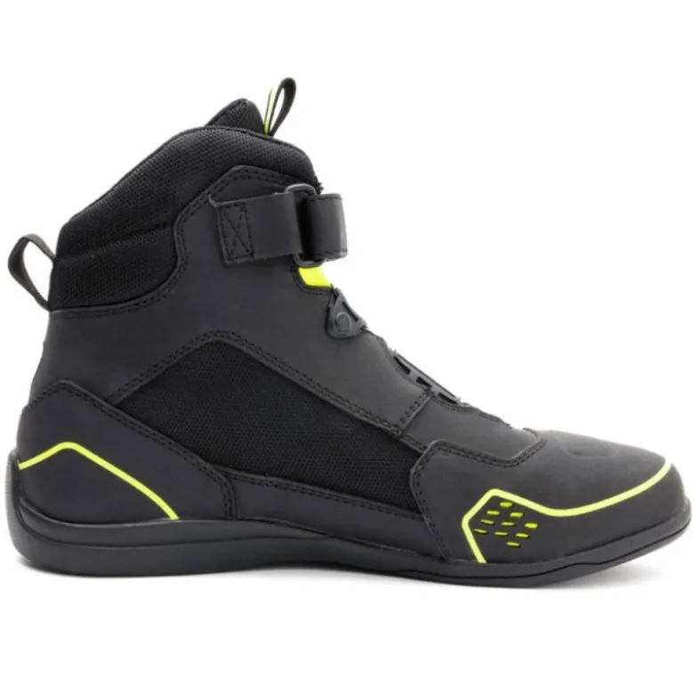 Scarpe Moto Rebelhorn Spark II Nero Giallo Fluo
