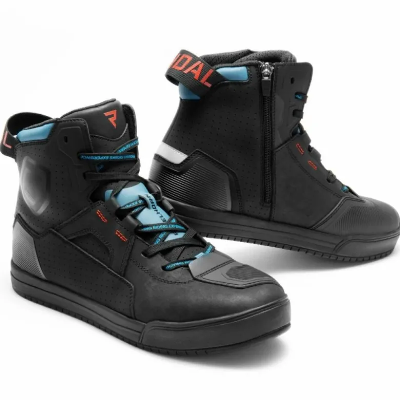Scarpe Moto Rebelhorn Vandal II Nero Blu Rosso