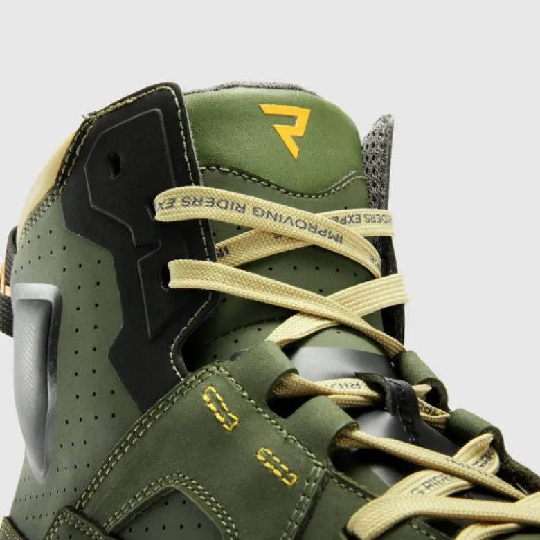 Scarpe Moto Rebelhorn Vandal II Verde Arancione
