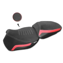 Sella Posteriore Comfort Isotta Per Ducati Multistrada V4 Nero E Rosso