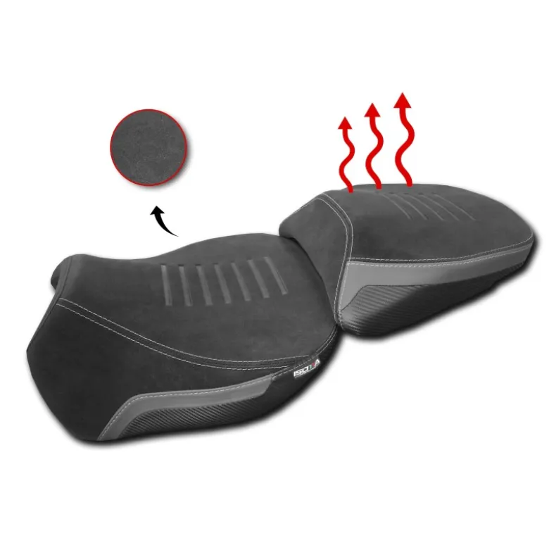 Sella Posteriore Comfort Riscaldata Isotta Per Ducati Multistrada V4 Triple Black