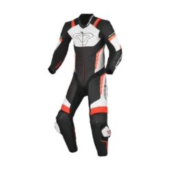 Set Racing Bambino Tuta Macna Varshall Nero Rosso, Guanti Macna Street R con Stivale Stylmartin Speed Jr