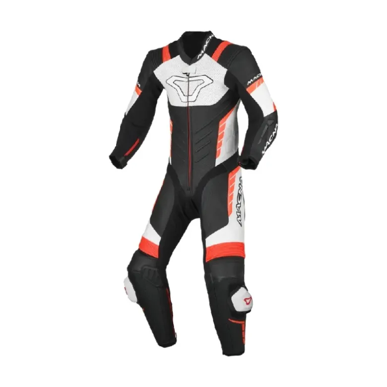 Set Racing Bambino Tuta Macna Varshall Nero Rosso, Guanti Macna Street R con Stivale Stylmartin Speed Jr