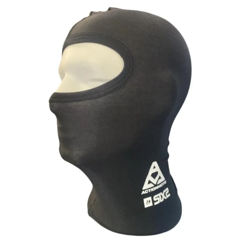 Sottocasco Balaclava Sixs DBX Micromodal Nero con logo Action Moto