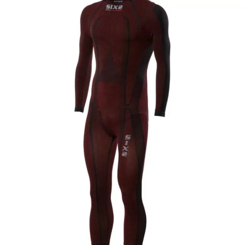 Sottotuta Integrale 4 Stagioni Unisex Sixs STX Rosso Scuro