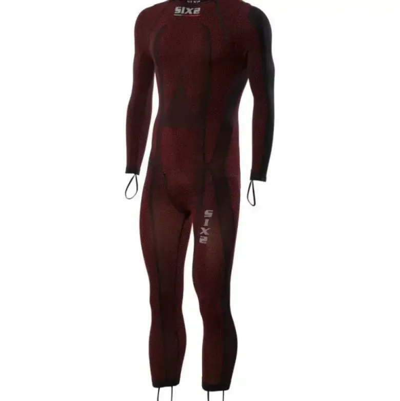 Sottotuta Racing Integrale 4 Stagioni Unisex Sixs STX-RACING Rosso Scuro