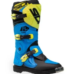 Stivale Moto Sidi Flame Blu Giallo