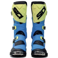Stivale Moto Sidi Flame Blu Giallo