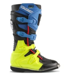 Stivali Moto Bambino Gaerne GXJ Nero Blu Giallo Fluo