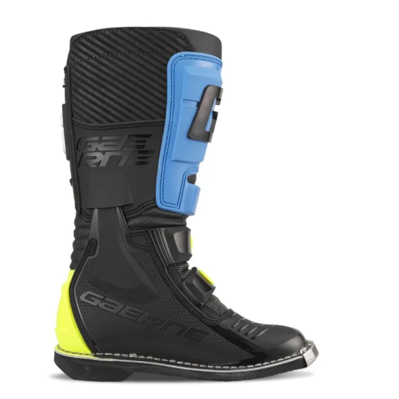 Stivali Moto Bambino Gaerne GXJ Nero Blu Giallo Fluo