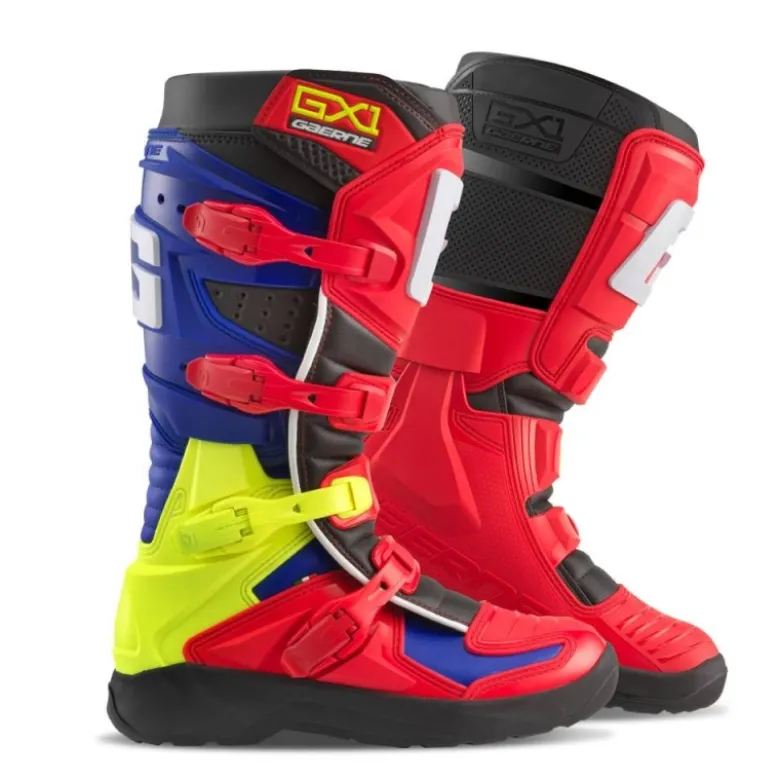 Stivali Moto Gaerne Gx1 Evo Rosso Multicolore