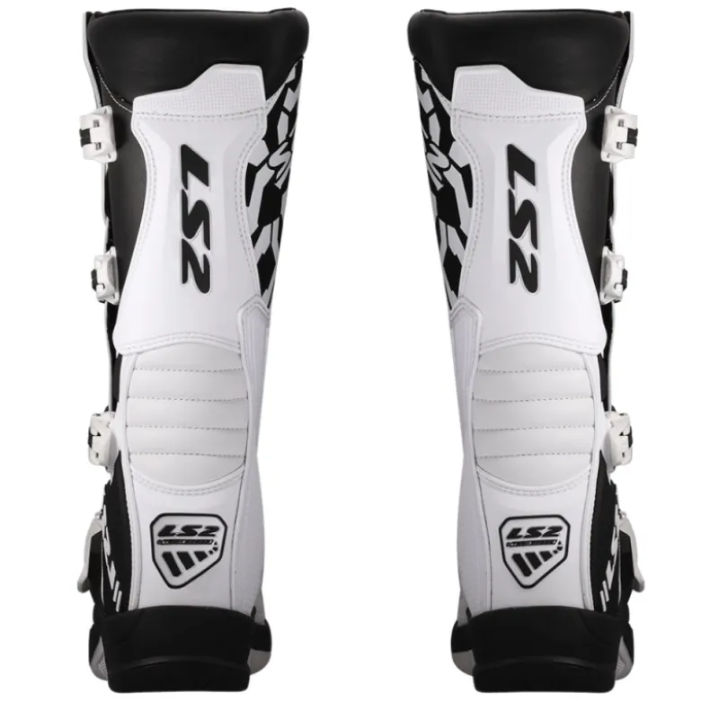 Stivali Moto Off-Road LS2 Raptor Nero Bianco