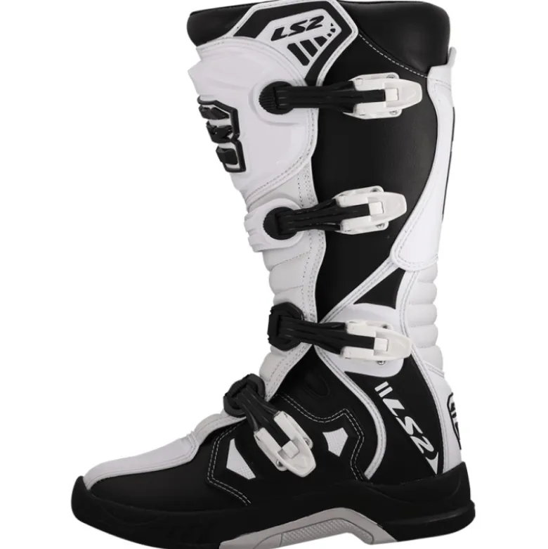 Stivali Moto Off-Road LS2 Raptor Nero Bianco