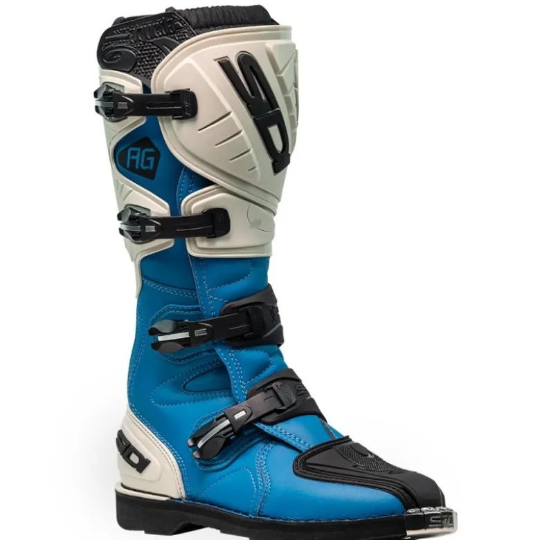 Stivali Moto Sidi Agueda Azzurro Sabbia