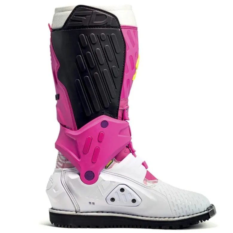 Stivali Moto Sidi Crossair Hdend BB001 Rosa Bianco