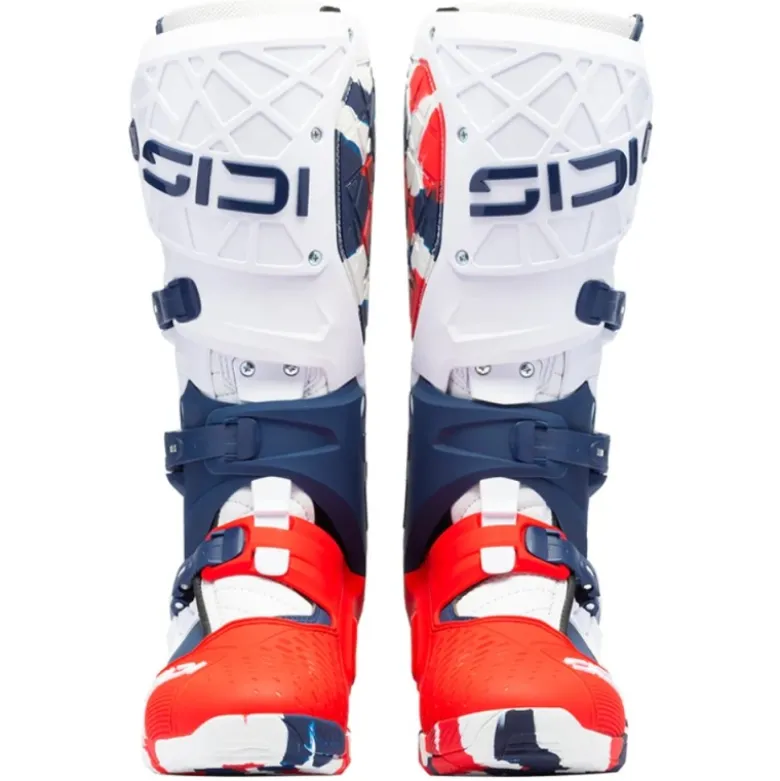 Stivali Moto Sidi Crossair X Bianco Rosso Blu