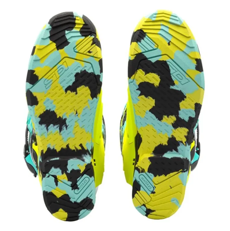 Stivali Moto Sidi Crossair X Verde Giallo Fluo