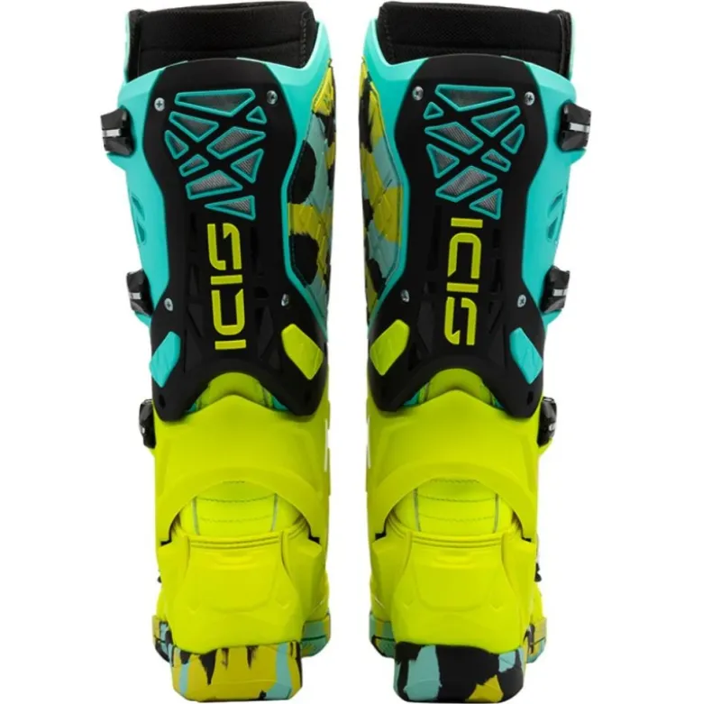 Stivali Moto Sidi Crossair X Verde Giallo Fluo