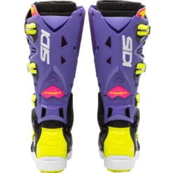 Stivali Moto Sidi Crossfire 3 Srs Viola Giallo Nero