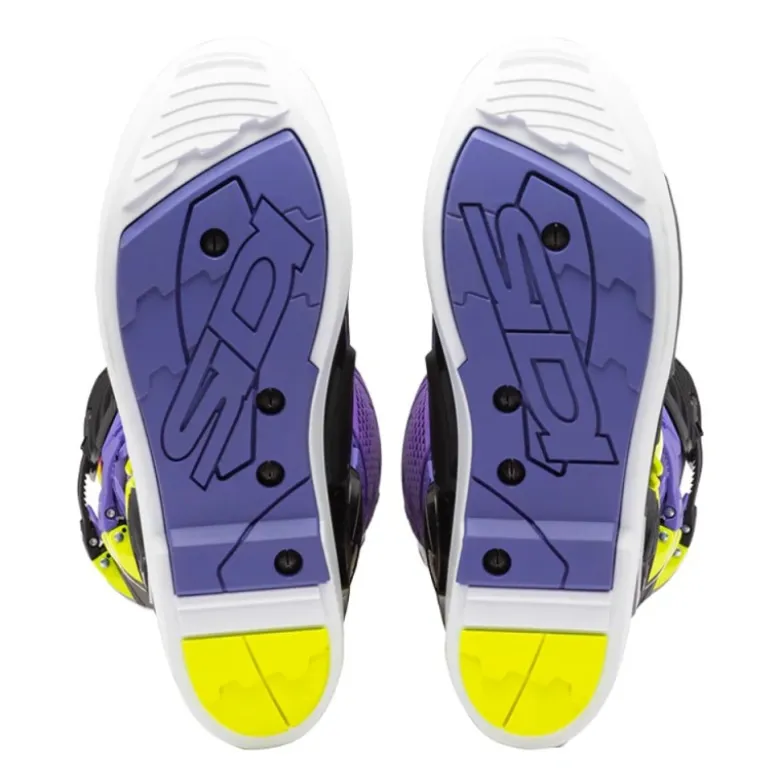 Stivali Moto Sidi Crossfire 3 Srs Viola Giallo Nero