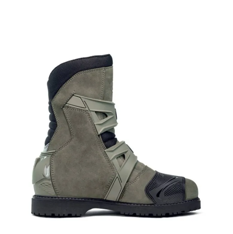Stivali Moto Touring Sidi Mid Adventure 2 Gore-Tex Verde Militare