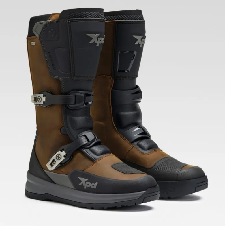 Stivali Moto Touring XPD X-Adventure H2Out Marrone