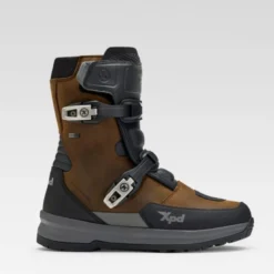 Stivali Moto Touring XPD X-Adventure Mid H2OUT Marrone