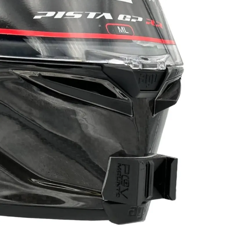 Supporto Action Cam Pov Mounts per Casco AGV Pista GP RR