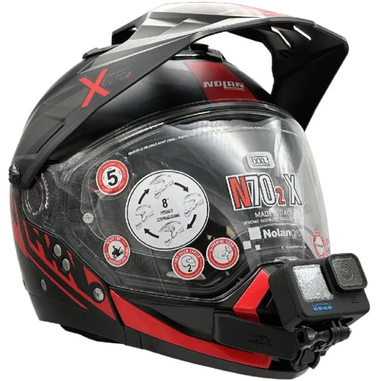 Supporto Action Cam Pov Mounts per Casco Nolan N70-2 X
