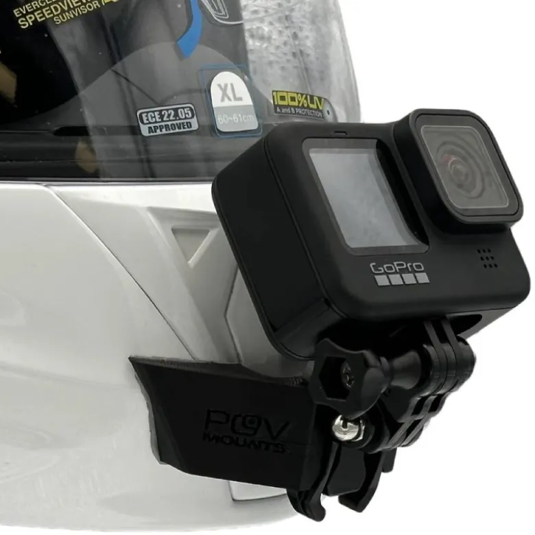 Supporto Action Cam Pov Mounts per Casco Scorpion Exo-920 Evo / Exo-GT920