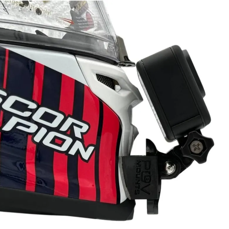 Supporto Action Cam Pov Mounts per Casco Scorpion Exo-R1 Air