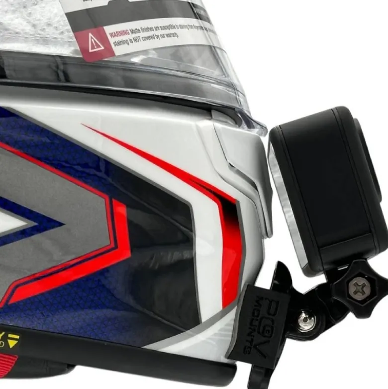 Supporto Action Cam Pov Mounts per Casco Shoei NXR2 / Z-8 / RF-1400