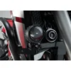 Supporto per faretti Nero. Honda CRF1000L (15-) con prot. laterale.