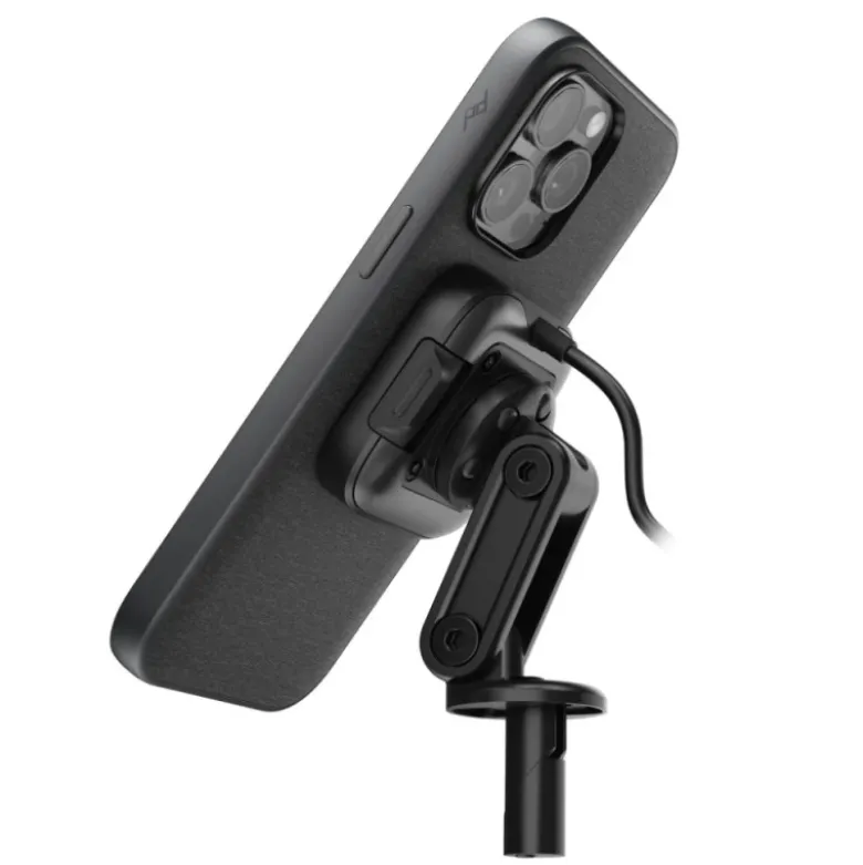 Supporto Porta Smartphone Manubrio Wireless Con Antivibrazione Peak Design Nero